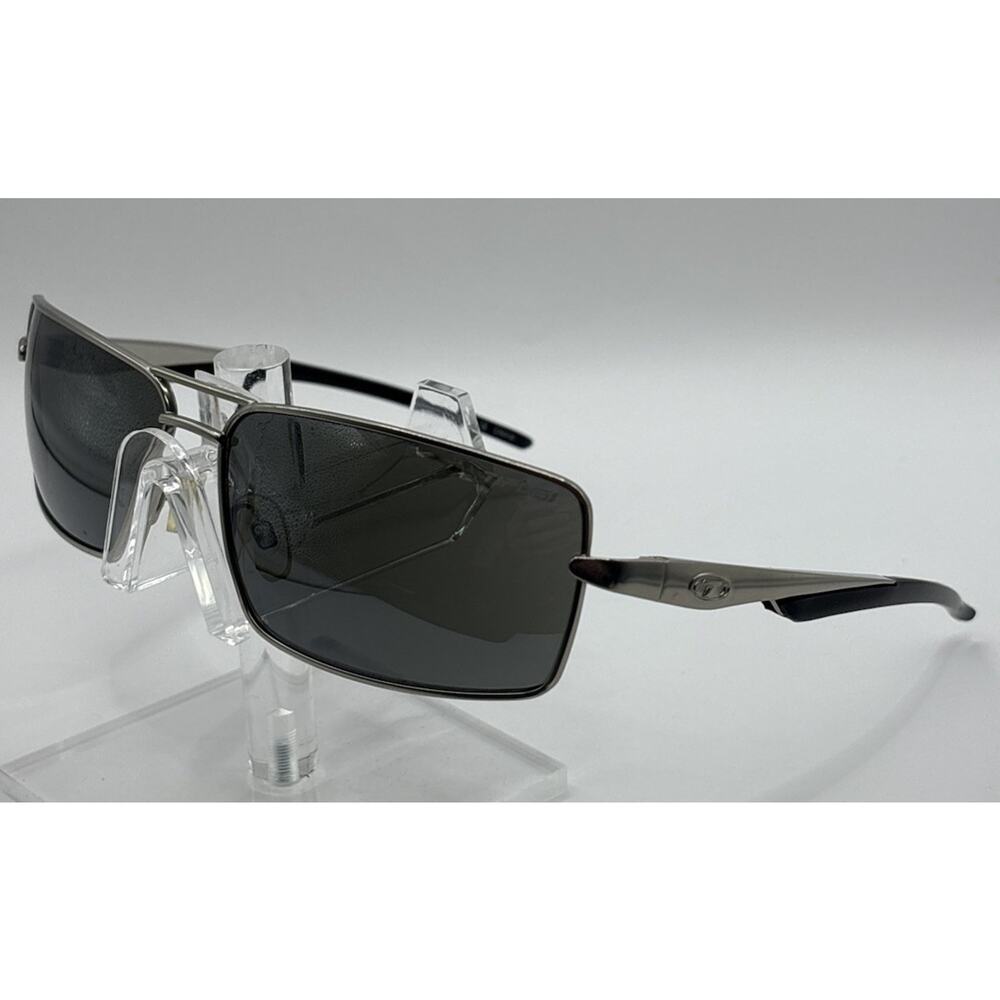Tifosi Salvo Sunglasses Rectangular Black Gray Titanium Optics Unisex